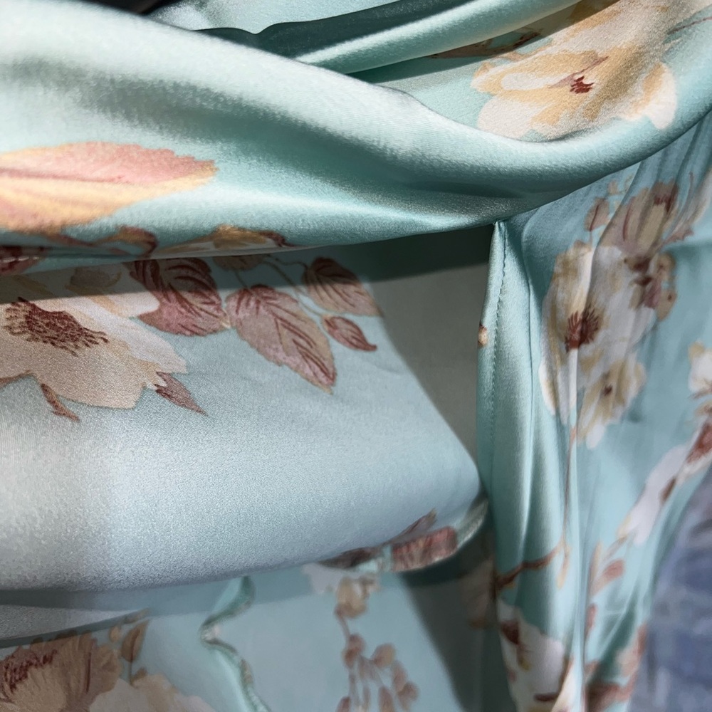 A New Day Mint Floral Midi Dress - Picture 5 of 8